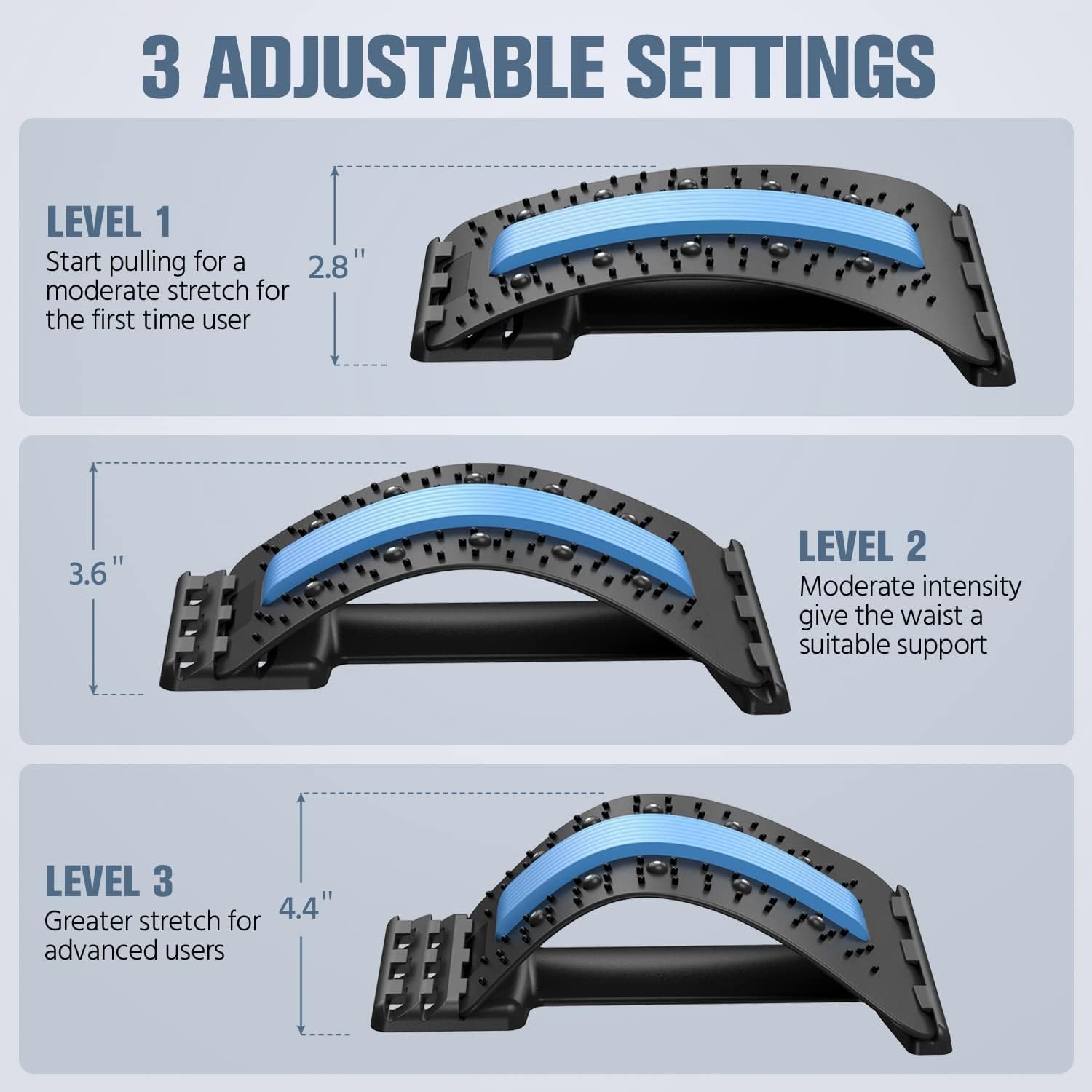 Multi-Level Back Stretching De - Back Stretcher Lumbar ulasan dan harga