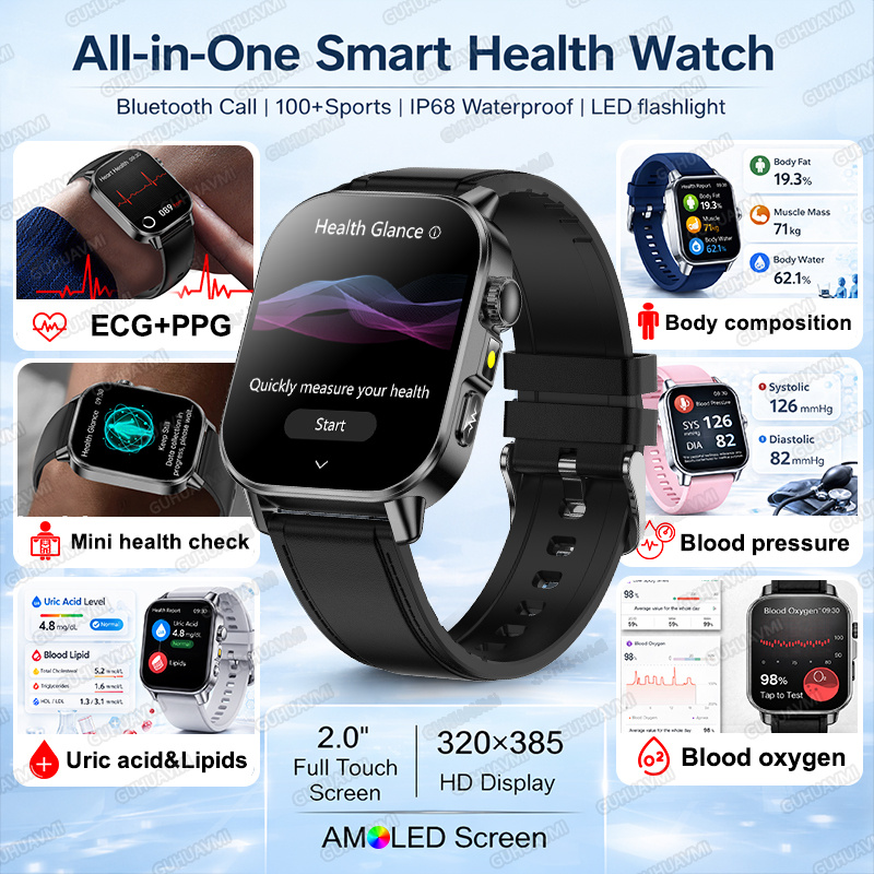 2026 Ultra AI Wellness ECG+PPG - Health Wellness Definition ulasan dan harga